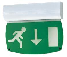 SECTION 10: page 8 1 0 : L U M E N E X E M E R G E N C Y L I G H T I N G LED Exit Sign Cost effective lighting solution for interior applications Stylish surface - mounted unit requiring ultra-low