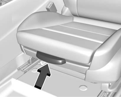 Release the lever to lock in place. Reclining Seatbacks { Warning Sitting in a reclined position when the vehicle is in motion can be dangerous.