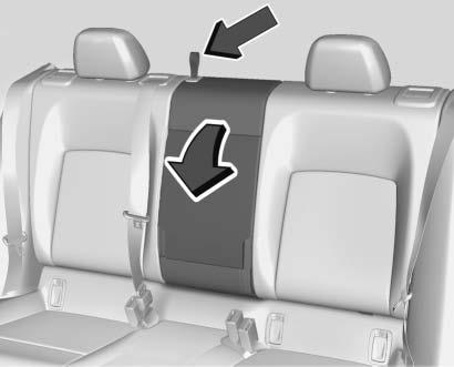 For outboard seatbacks, a tab near the seatback lever moves forward when the seatback is unlocked. 4.