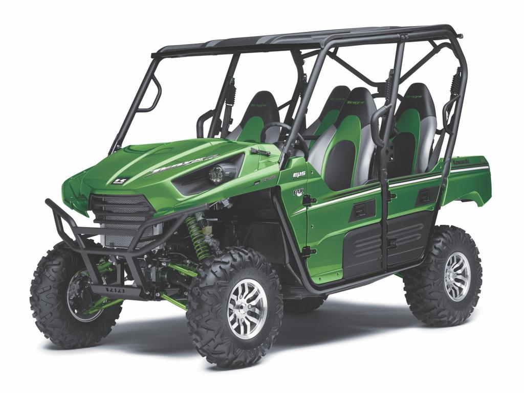 2014 Model Information MODEL NAME: Teryx 800 4 EPS HG LE MODEL CODE: KRT800CEF BEST OF BOTH WORLDS: PERFORMANCE + FUNCTIONALITY The greatest strength of the Teryx4 comes from its fantastic