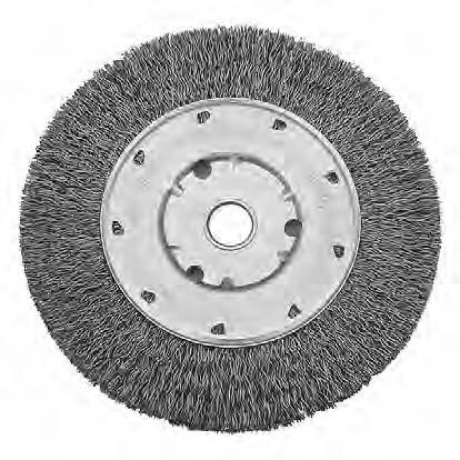 014 in) 25,000 1063993 Bench Grinder Wire Brushes General purpose wire brushes that provide fine to medium brushing action Excellent for brushing uneven surfaces or areas not easily reached by wider