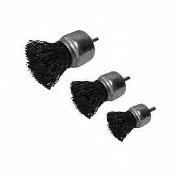 Abrasive 1064037 Wire Brushes (Continued) Brushes Wire Speed Part Number Qty. Description Size Gauge (RPM) Arbor Length x Width 262-9729 1 box Brush End, Knot 19.0 mm (3/4 in).014 -- -- 76.2 mm x 63.