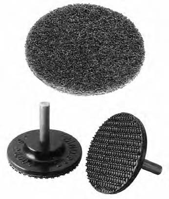 Abrasive 1064423 Discs Discs Flexible discs can be used to remove corrosion and surface deposits Clean/strip designation indicates a coarse version of cutting/polishing disc Typical applications are
