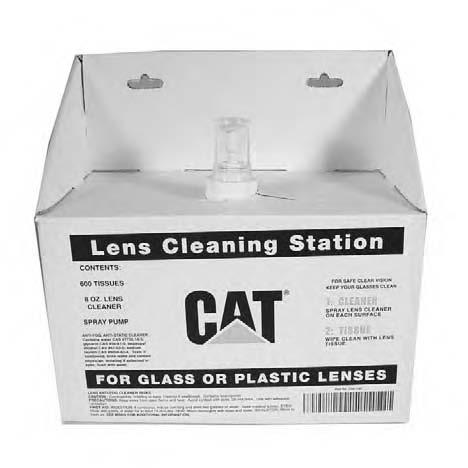 Personal Protection Items Lens Cleaning Station European Union Compliant, CE marked May be used on safety glasses, face shields, goggles, and full face respirators Economical lens cleaning station