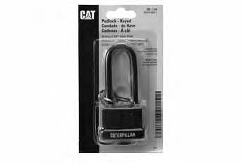 Personal Safety 1070226 285-1149 High Security Brass Padlock Padlocks Lock body and shackle black with Cat logo on both sides of bumper, Cat part number on side of bumper Part Number