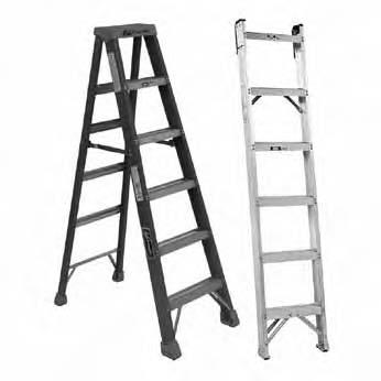 Ladders Material Handling, Storage, Packaging and Shipping 1072127 Step Ladders and Shelf Ladders Step Ladder Fiberglass nonconductive industrial step ladder designed for everyday use Extra