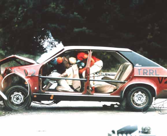 85 Crash Testing i n v e s t i g at i o n Automobile and safety engineers use crash tests to find out how well each kind of car keeps people safe in an accident.