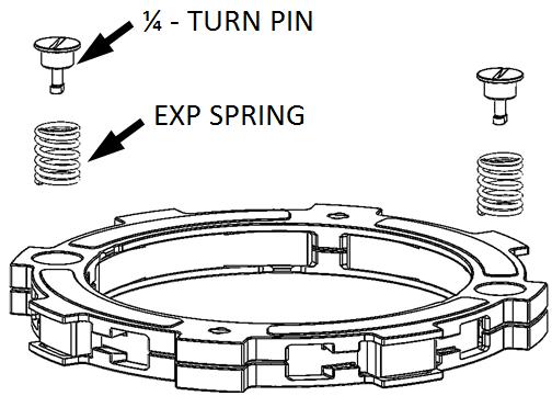 EXP TUNING OPTIONS Included are spring ptins t tune the engagement RPM f the EXP disk. The EXP disk cmes set with the recmmended Medium setting frm Rekluse. See the fllwing chart fr setting ptins.