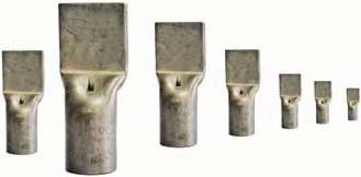 CU LUGS W I O L B CU BLANK LUGS Aftec copper blank lugs are manufactured from high voltage conductivity seamless copper tubing.