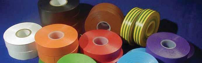 PVC TAPES AFTEC PVC tapes are used for insulating connection, phase labeling and sheath protection of wires and