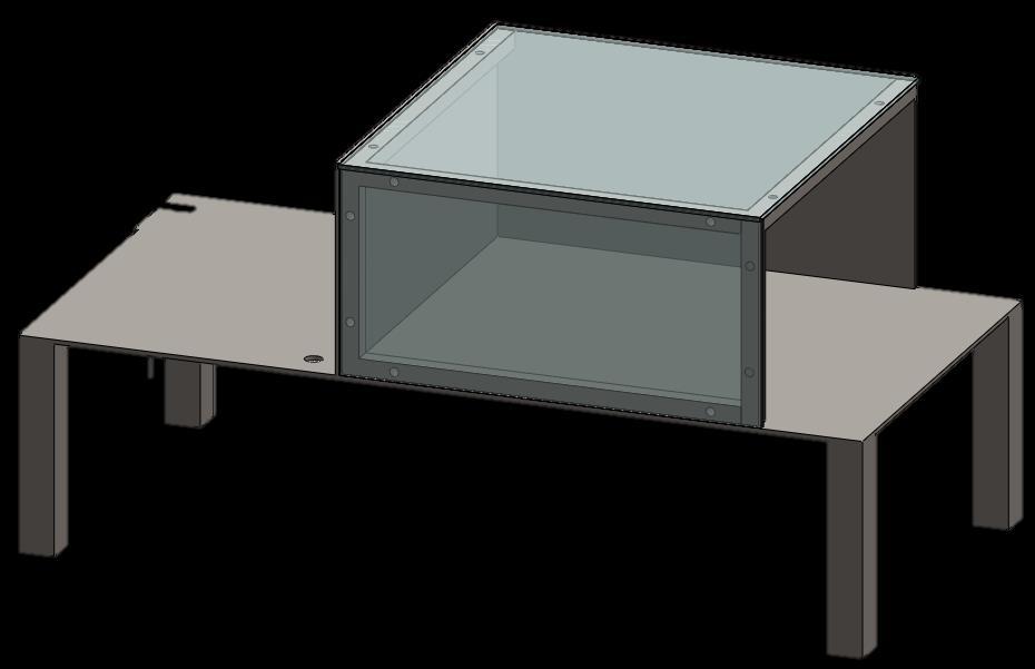 15 table with a protective case mounted on the top from which the HRM will be fired in the horizontal direction (see Figure 17).