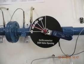 Figure 4. A schematic diagram of orifice meter. V. RESULTS AND DISCUSSION. Figure 5. Brake Power (kw) vs.