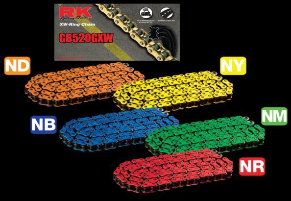 RK RACING CHAINS All RK chain models listed below are stocked on 100ft rolls. If a specific chain length is not listed, please contact our sales staff for current pricing and availability.