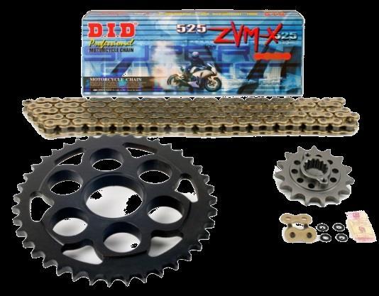 DUCATI OE REPLACEMENT SPROCKET KITS Ducati steel sprocket and chain kits are offered for both single sided swingarm models and standard double sided swingarm models.