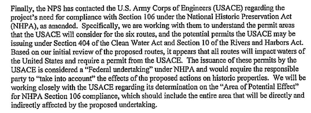 USACE permit is