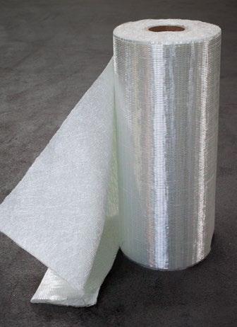 Glass mat rolls in 330 mm /