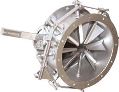 Accessories Inlet Vane Damper The inlet vane damper controls air volume while reducing horsepower. This is accomplished by imparting a swirl to the air in the direction of rotation of the propeller.
