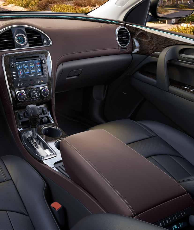 Enjoy a warm welcome: For 2015, Enclave offers you the soothing touch of a heated steering wheel.