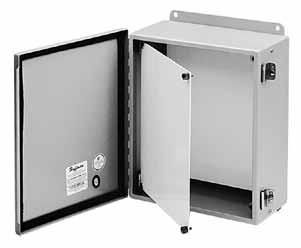 Junction Box and Wall-Mount Enclosure Swing-Out Panel Kit Kits allow mounting standard Hoffman junction box and NEMA style panels (purchase separately) near the front of the enclosure for easy access