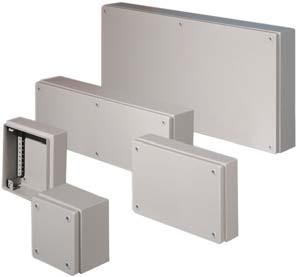 SMALL ENCLOSURES Terminal / Junction Box KL The KL Terminal Box has been developed and refi ned through constant customer feedback that has resulted in a terminal box range comprising of 40 different