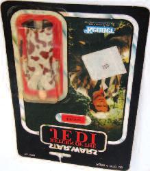 Return of the Jedi Han Solo (In Trench Coat) 3 3/4 action figure, sealed on 79 figure backing card (M-BVG) 60-80 3278 General Mills/Palitoy Star Wars Return of the Jedi 3/34 action figure group, 2
