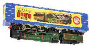 652 A Hornby Dublo 3-rail BR green L12 Duchess of Montrose engine and tender with instructions (G-BG) 60-70 653