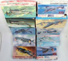 plastic aircraft kit group, 11 boxed examples, all appear un-made, to include Heinkel HE 11H6, Junkers JU-86, Cant Z.