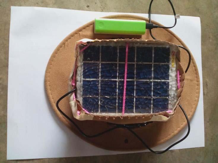 Next, connect the solar panel to the input of the voltage regulator (positive of solar panel to positive input of voltage regulator and negative of solar panel to negative input).