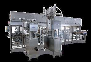 Operating principle of a LINEA machine Supply of pre-cut plastic or alu foil Supply of plastic cups/