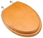 Light Oak DECORATIVE FINISH & METAL HINGE Top mount, solid wood with oak finish,