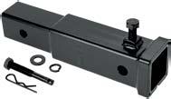 5 lbs Pin Hole Distance Rise/Drop DRH-3 TW: 500 lbs GTW: 5,000 lbs Hitch Drop/Riser The DRH-3 hitch drop/riser for 2 hitch receivers corrects towing hitch alignment and clearance issues by extending