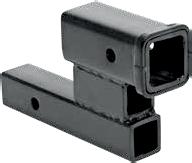 » 4-1/2 hitch drop or rise adapter» Fits 2 hitch receivers» Extends hitch receiver 6-3/4» Ideal to fix towing hitch alignment and clearance issues» Heavy duty steel construction» Black powder coat