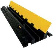 » Protects cables up to 1-1/8 in diameter» Durable thermoplastic rubber construction» Hinged lid for easy access to cables or hoses» Integrated tread surface for superior traction» Heavy duty