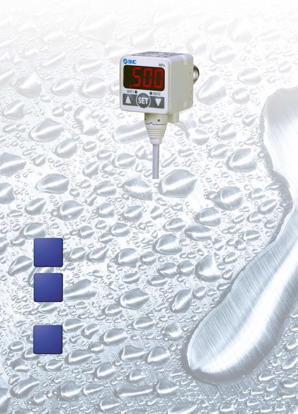 Pressure detection for a wide range of fluids.