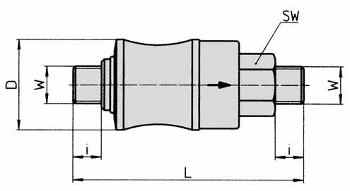 Hand sliding valves Series -5 Hand operated /-way sliding valve for inline mounting.