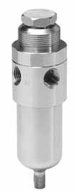 Stainless steel FRLs - PB548, PB558 Series - 1/4 Inch Ports PB548, PB558 Filter / Regulator Miniature Features Stainless steel construction handles most corrosive environments Large diaphragm to