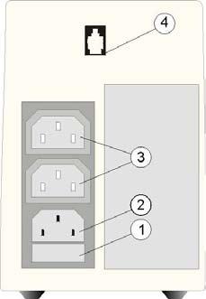 0-700 model). 3. Using the output cord provided, connect the computer to the appliance outlets (3) of the unit. 4. Connect the mains cord of the UPS to a working, grounded AC wall socket outlet.