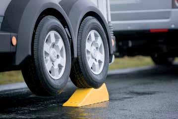 Wheel Chocks Recommended for use when uncoupling, parking and in place of the