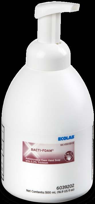 5 oz 603039-540 ml 6030370 Hand Washes Bacti-Foam A foaming hand wash for use in healthcare-related settings.