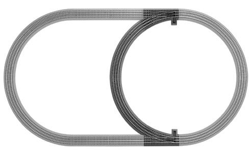 Creating your layout Building your Lionel layout Your set comes with eight curved sections, three 10" straight