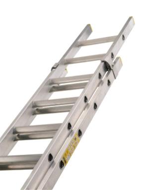 If any component is found to be worn or damaged immediately remove the ladder from service, tag it