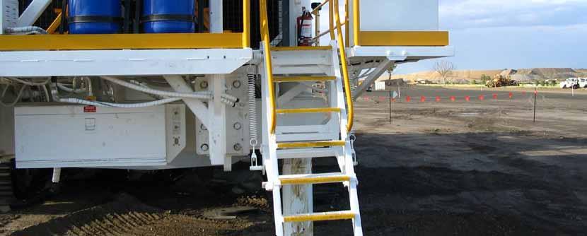 manually operated access. The ML ladder can be easily raised or lowered by one person from the deck area or from the ground.