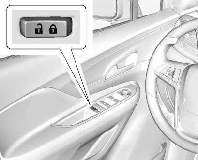 Keys, Doors, and Windows 31 Power Door Locks K (Unlock) : Press to unlock the doors. Q (Lock) : Press to lock the doors. Power door locks features can be programmed. See Vehicle Personalization 0 121.