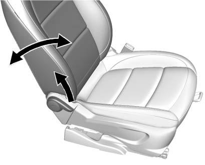 That could cause injury to the person sitting there. Always push and pull on the seatbacks to be sure they are locked. To adjust a power seat:.