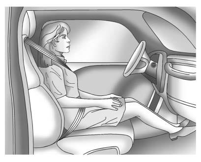 68 Seats and Restraints If the Off Indicator Is Lit for an Adult-Sized Occupant If a person of adult size is sitting in the front outboard passenger seat, but the off indicator is lit, it could be