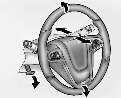 Controls Steering Wheel Adjustment Steering Wheel Controls The infotainment system can be operated by using the steering wheel controls.