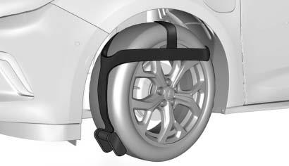 314 Vehicle Care 5. Clamp the steering wheel in a straight-ahead position with a clamping device designed for towing. 6. Secure the vehicle to the dolly with a lash over the tire.