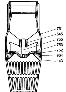 Denomination 212 Intermediate drive shaft 301 Intermediate bearing support 412 O-ring 523 Shaft wearing sleeve