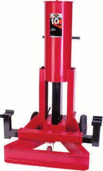 positions 12 Lift travel Large diameter rubber tread wheels for ease in positioning in restricted areas MODEL 3596 5-1/2 TON LONG-REACH AIR END LIFT MODEL 3596 Designed for heavy-duty low-profile