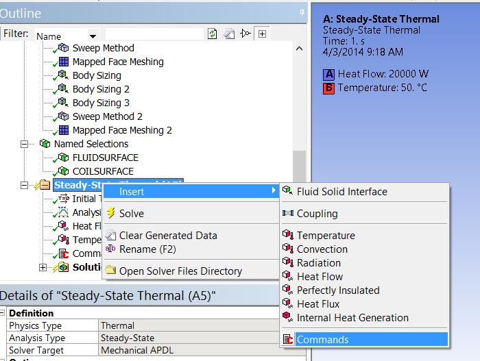 Command Snippets Solution Snippets for Simulation This is where the mass flow rate will be